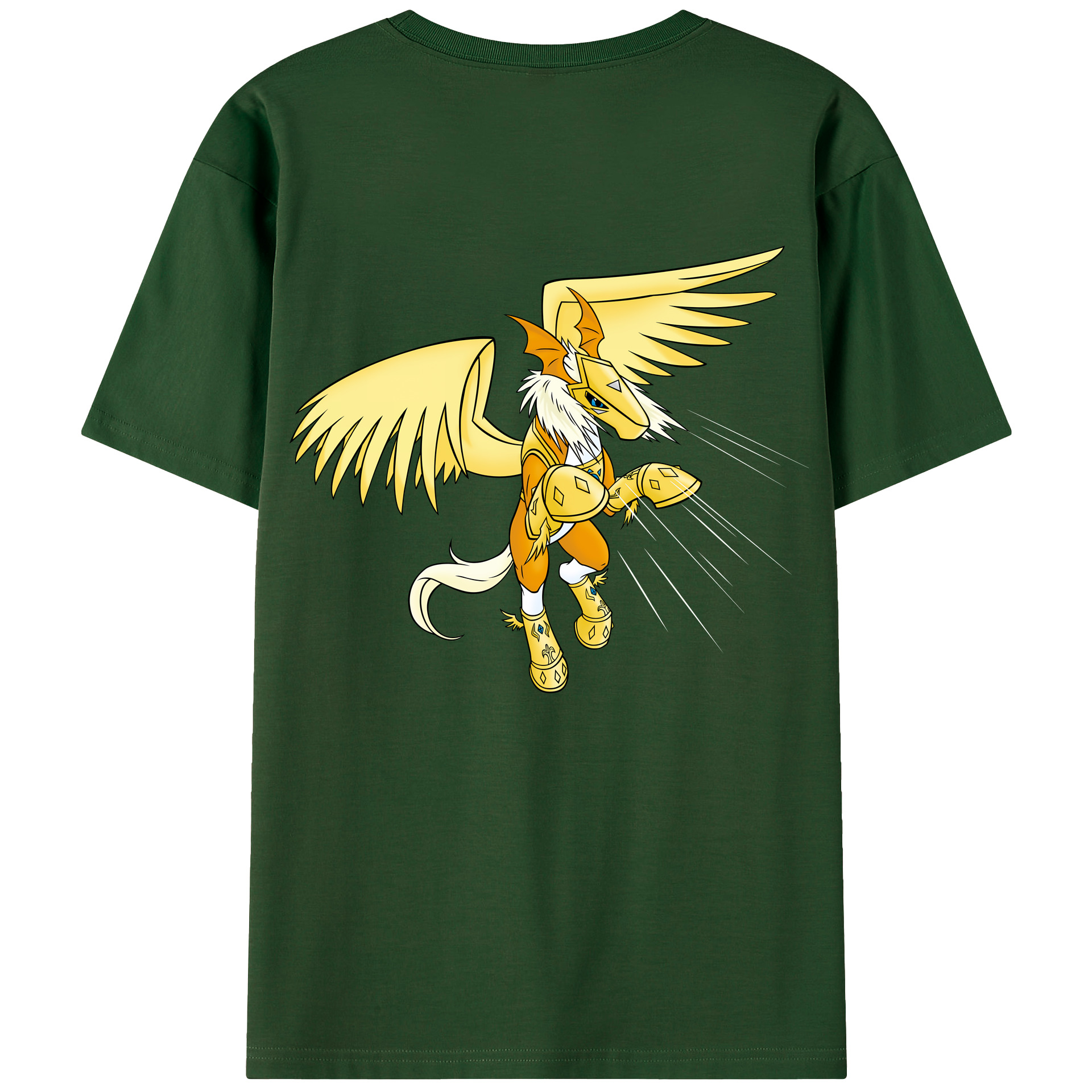 （画像用） Digimon デジタルモンスター/デジモン 綿100％半袖Tシャツ（背面プリント）